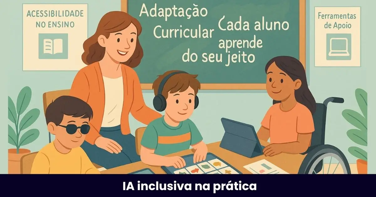 Sala de aula inclusiva para acolher alunos com TEA